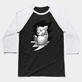 Cat ink drawing - gothic art and designs Baseball T-Shirt